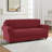 3 Piece Stretch Jacquard Couch Cover, Sofa Slipcover for 2 Cushion Couch, Machine Washable Furniture Protector(Loveseat, Wine)-1232154915