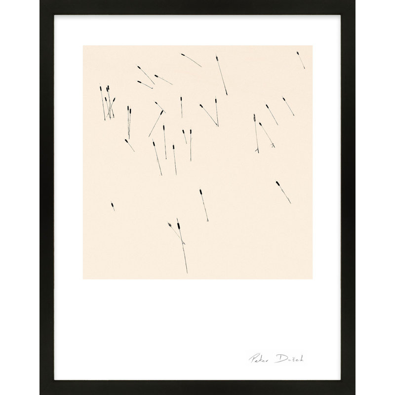 Cattail Party By Peter Dušek - Framed Wall Art, 38" H x 30" W x 1.25" D, Black