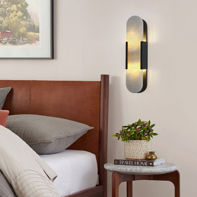 Ephraim 20" Dimmabel Wall Sconce With Marble Shade