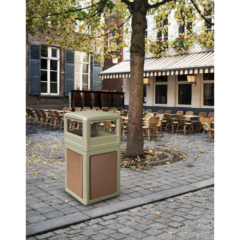 Poubelle® 42 gallons StoneTec, Beige avec Sedona