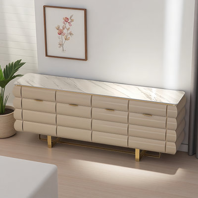 Meuble télé kaki de luxe italien clair
