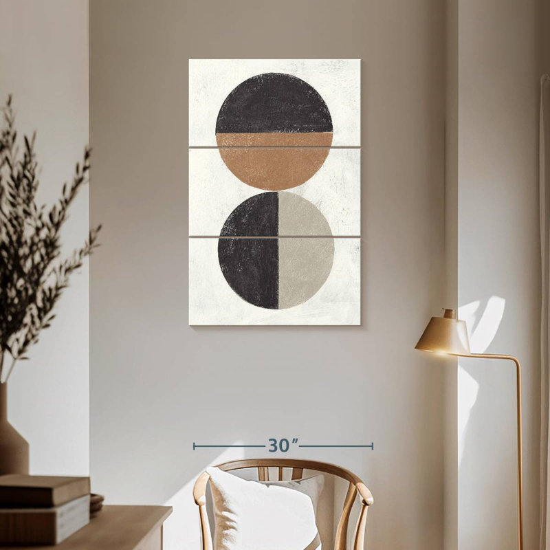 Orbs I Neutral, 57" H x 36" W