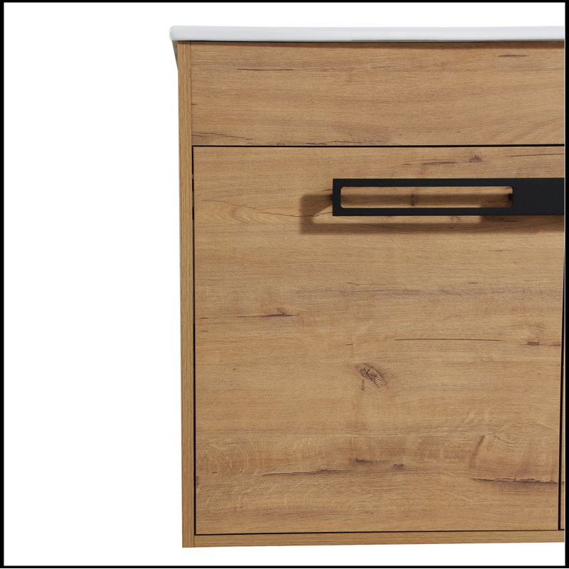 Ensemble de meuble-lavabo simple 30 po avec plateau en céramique Jalaysha