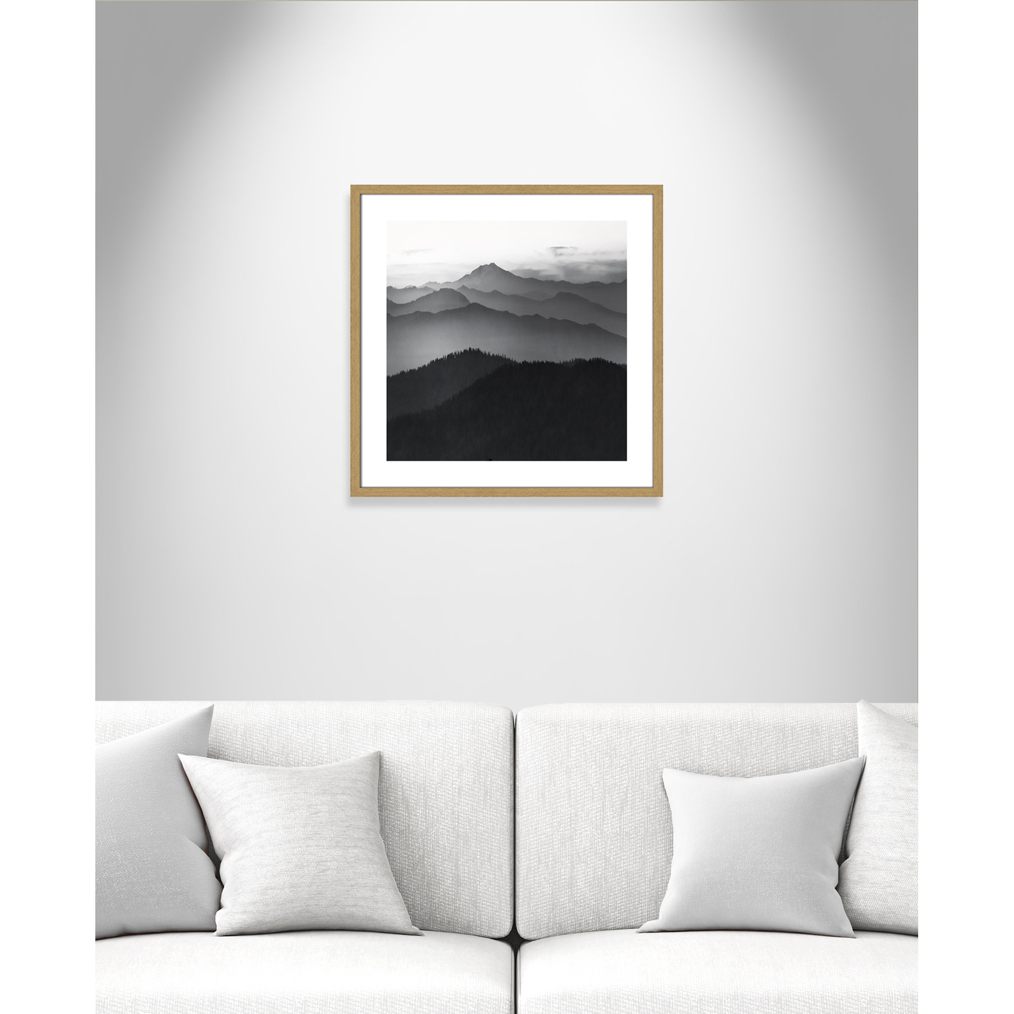Cascades by Danita Delimont, Natural Framed, 23.5" H x 23.5" W x 0.75" D