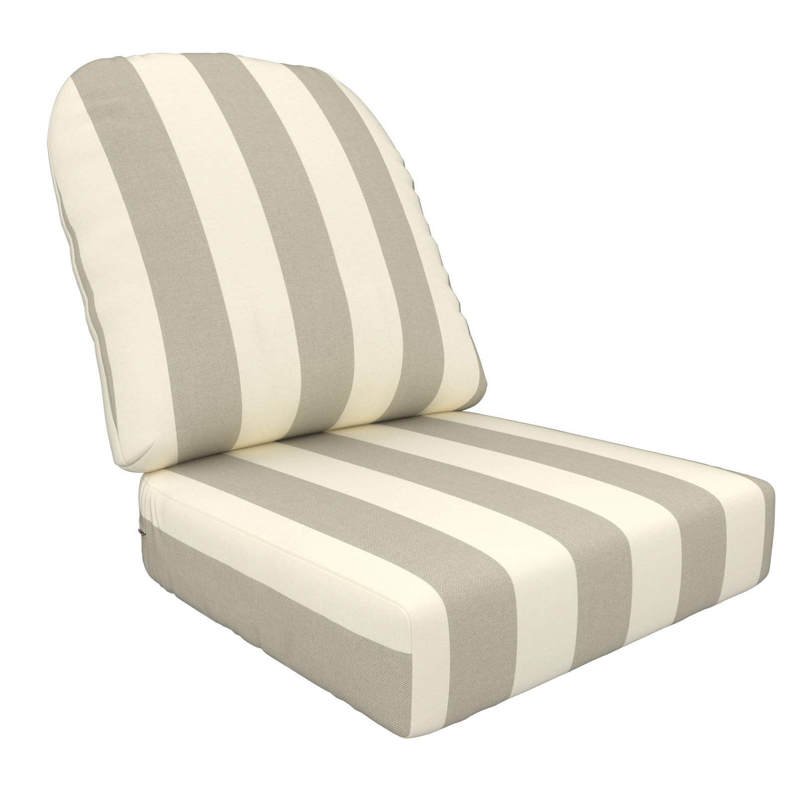 Amala Outdoor Sunbrella® Seat/Back Cushion, Sunbrella Solana Seagull