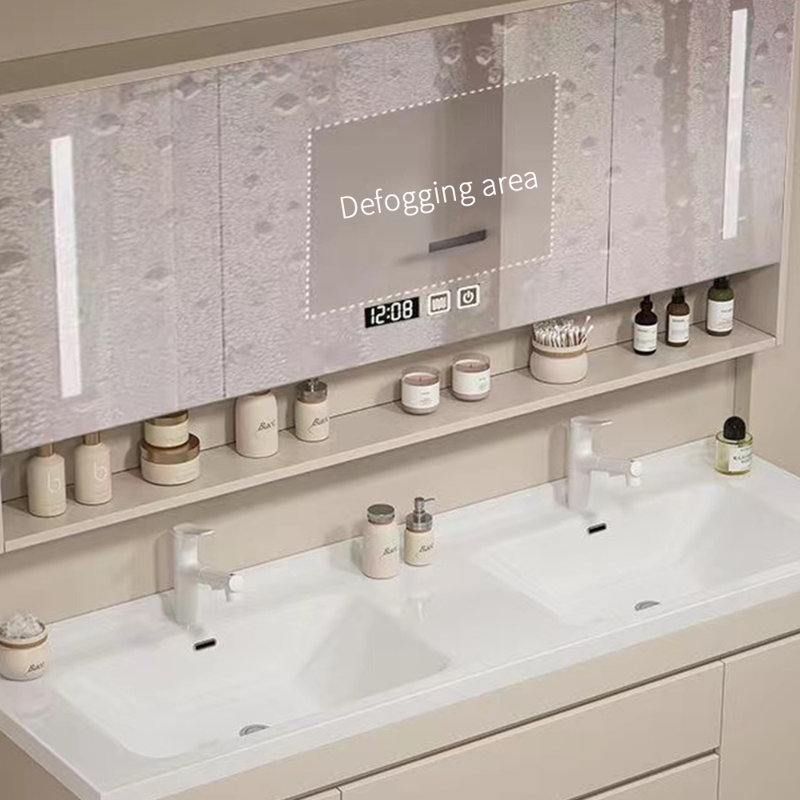 Meuble-lavabo avec plateau Nuss 59,06, Beige
