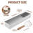 Stainless Steel Rectangular Loaf Pan with Removable Side, 2-Piece Mousse Cake Mold Set with Serving Spatula