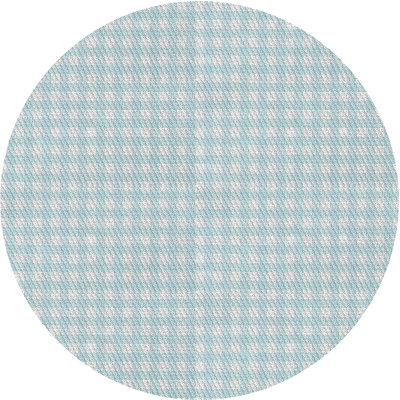 Tapis décoratif bleu Vichy Janicki