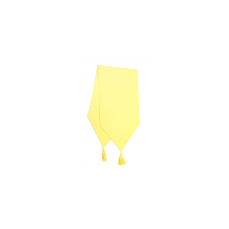 Chemin de table Weybridge, 54 po x 13 po, Jaune beurre