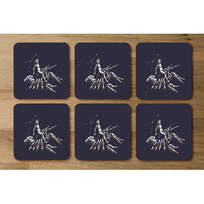 Square 6 Piece Coaster Set