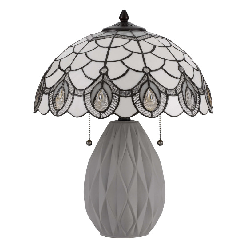Lampe de table blanche 20,13 po Lodgeste