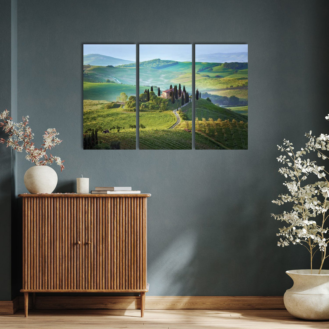 Il Belvedere, Toskana, Italien von Jim Nilsen - Giclée auf Leinwand ohne Rahmen