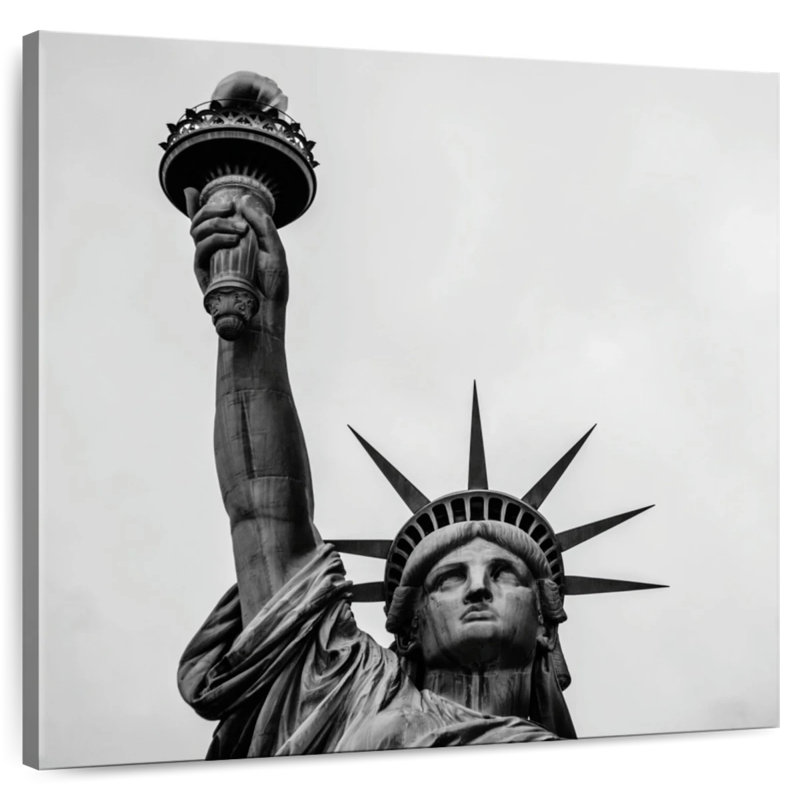 Statue de la liberté monochrome