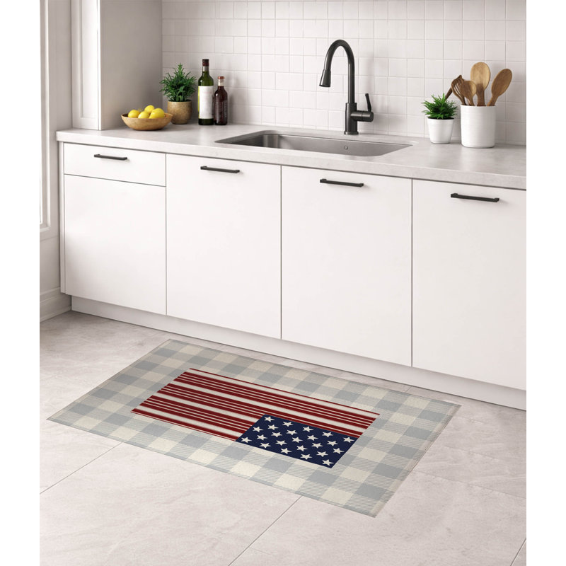 Tapis de cuisine Star, Rectangle 5 pi x 7 pi, Gris