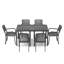 Aylesbury Rectangular Metal Outdoor Dining Table With Umbrella Hole , 150cm cm W 90cm cm D-1674176184-1638619133