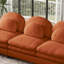 Canapé modulaire rembourré 3 places avec coussin double, dossier incurvé et accoudoirs-390579472