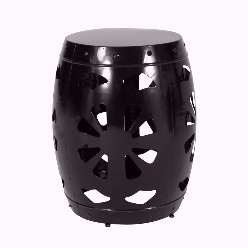 Table de bout en métal - Grand, Noir