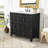 36" Bathroom Vanity Organizer With Ceramic Sink Soft Close Doors, Adjustable Shelves-105741620