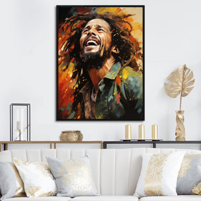 Colorful Raga Bob Marley Portrait II - Pop Art Wall Art
