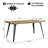 ROSS 4-Person Four Leg Modern Dining Set-2076267819-2076267820