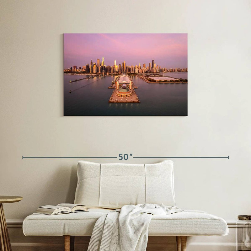 Nicci Chicago Navy Pier, H 24 po x l 36 po