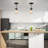 1-Light Glass Mason Jar Pendant Light, Farmhouse Industrial Clear Glass Pendant Lighting-409196150