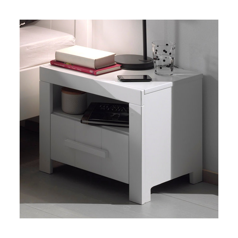 Erik 50cm W Manufactured Wood Bedside Table
