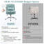 Chaise de bureau rembourrée sans accoudoirs sans roulettes-1533868672
