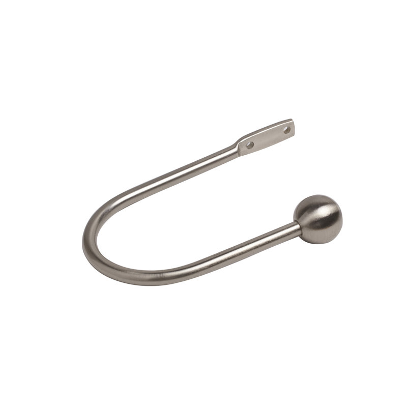 Bucharest 17.5cm Curtain Holdback, Satin Silver
