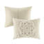 Housse de couette taupe très grand / très grand. 100% coton pour un sommeil tranquille. Médaillon. 2 taies décoratives assorties. . Ensemble de literie 3 pièces sans effort - taupe. Confort et style. Le design ajoute une touche chic décontractée.-121235497-121235499