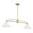Oonagh 2-Light Chandelier in Natural Brass-2114779111