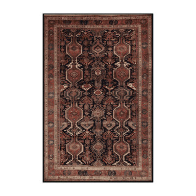 Tapis brun lavable à la machine