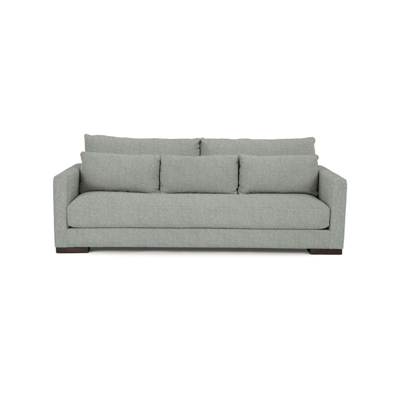 Leon Sofa, Wenge, Peacock Polyester