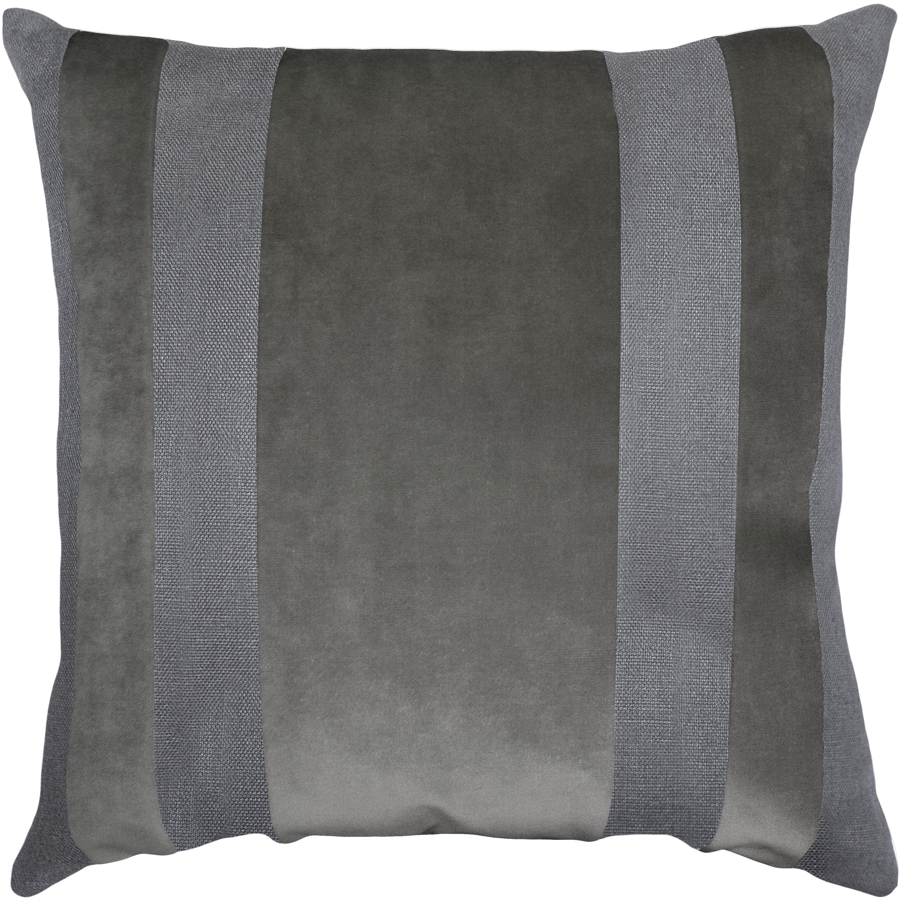 HiEnd Accents Square Outlined Embroidered Design Pillow with Flange