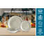 Ensemble de 12 pièces en grès, assiettes, plats, bols, service pour 4, rebord moucheté Madrid-99160279