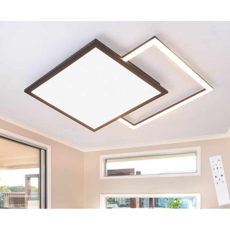 Arlener LED Flush Mount, Black