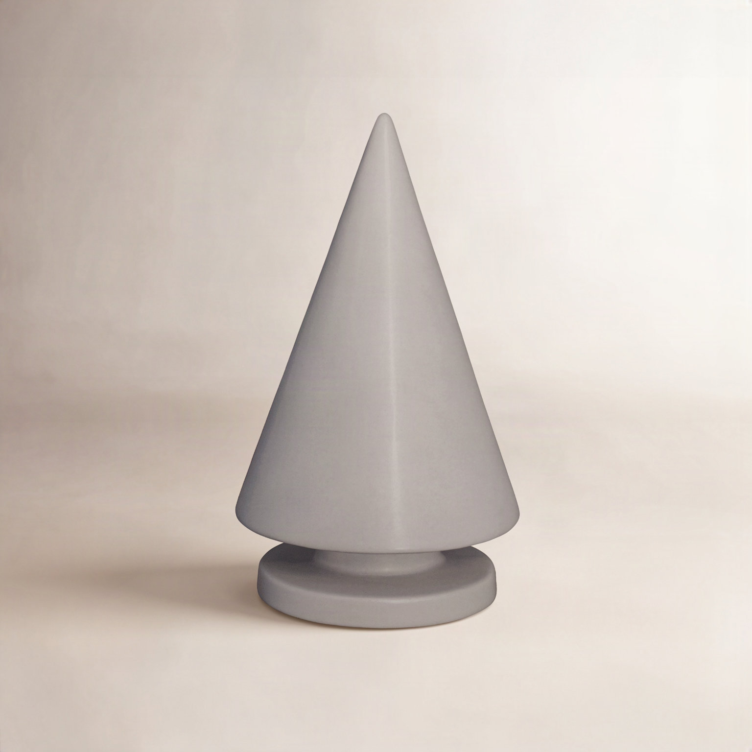 Ceramic Tabletop Tree, 9.45'' H x 5.51'' W x 5.51'' D, Gray