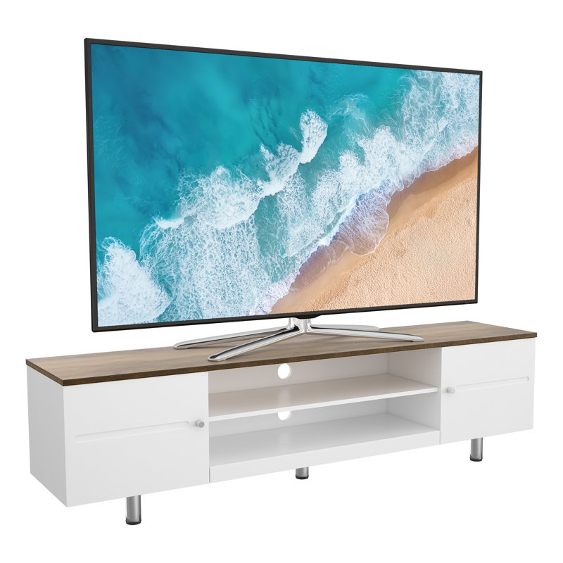 Arlais Unfinished TV Stand for TVs up to 85", White