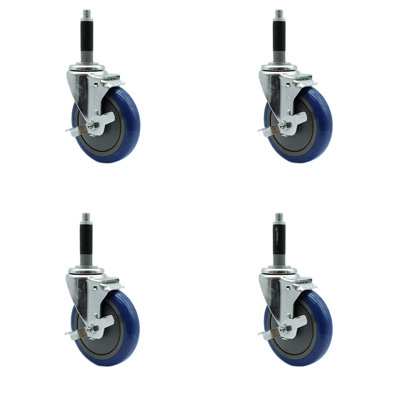 Polyurethane Expanding Caster with Brake