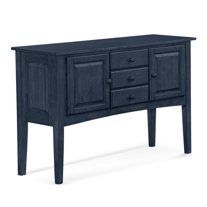 Hues 52.25'' Solid Wood Sideboard, Navy