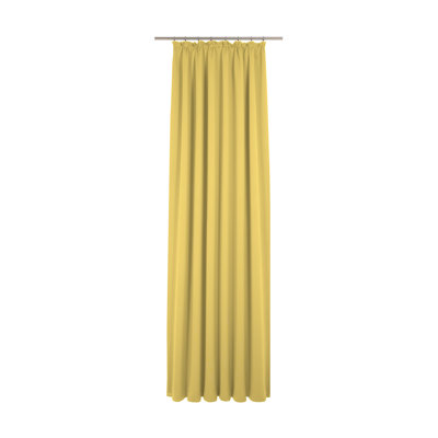 Uni Collection Light 100% Cotton Opaque Pinch Pleat Single Curtain Panel
