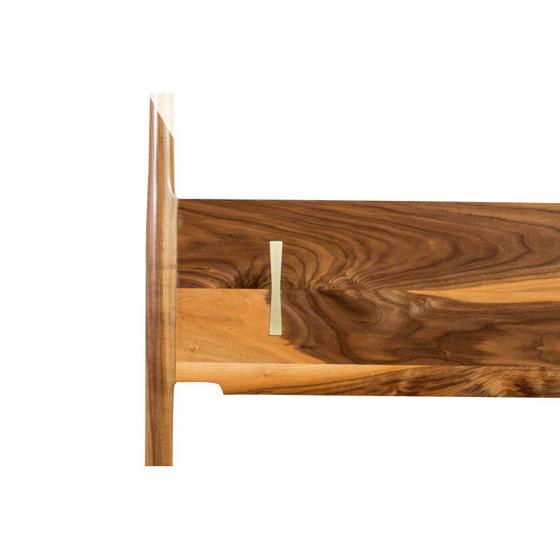 Dansk Solid Wood Bed, Queen, Walnut/Maple