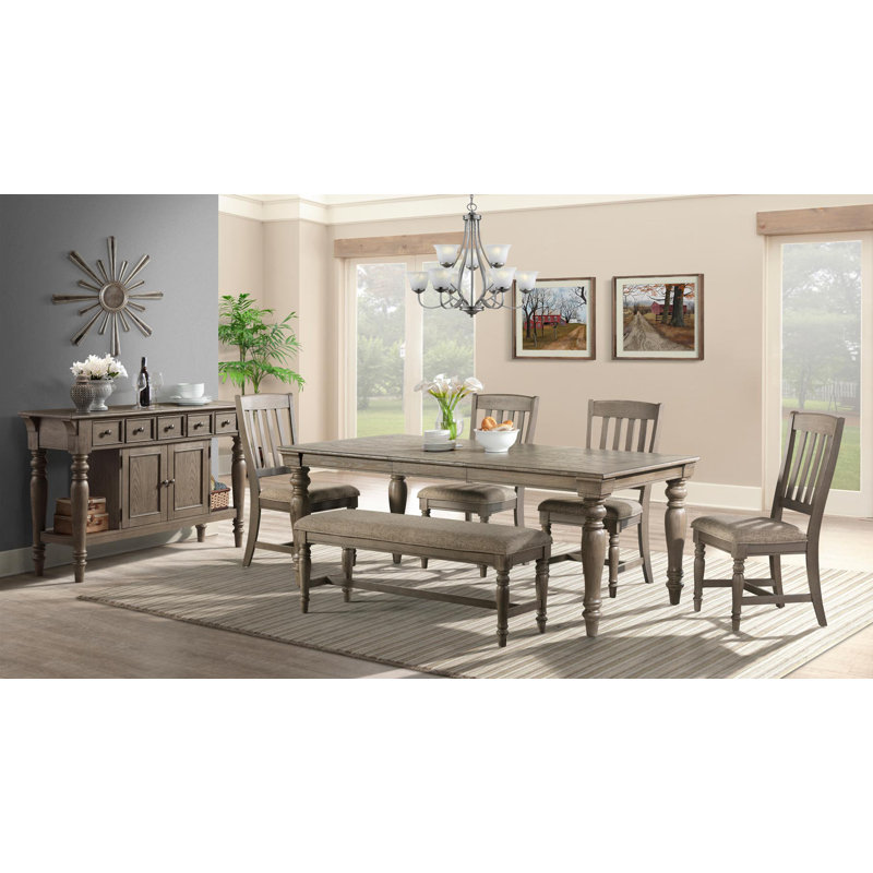 Androw Park 46" Wide Backless Bench with Cushion, Roasted Oak