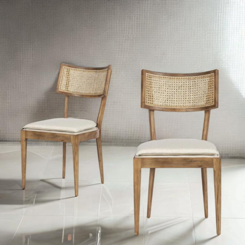 Chaise Italia, Bois jaune moyen