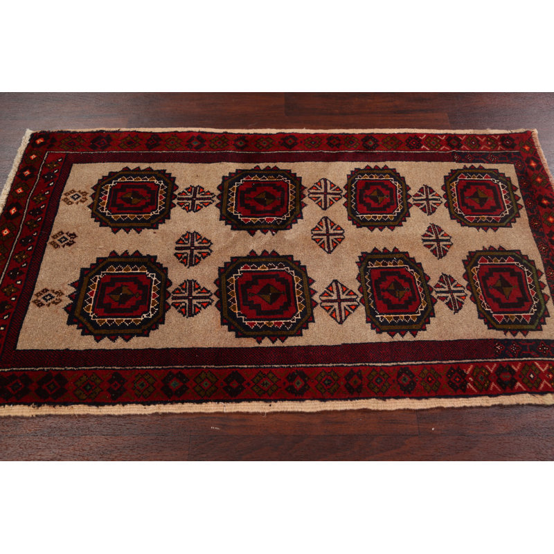One-of-a-Kind 2'11" X 4'11" New Age Wool Area Rug in Brown