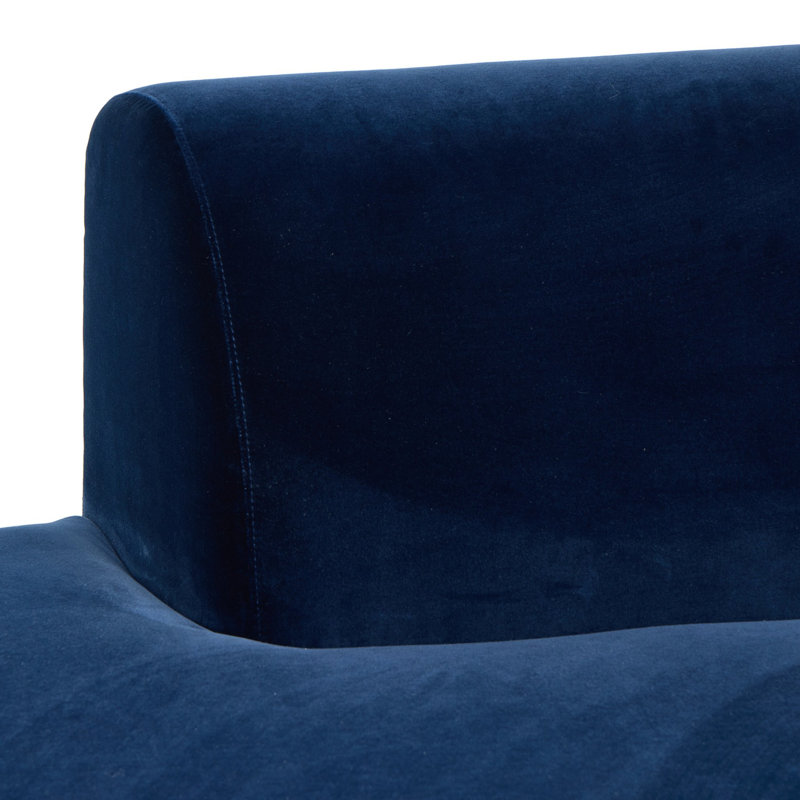 Sanda 105.5" Wide Sofa & Chaise, Right Hand Facing, Surrey Midnight Cotton Blend