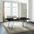 Tyreece Glass Top Metal Base Dining Table