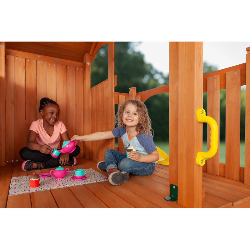 Portique Timber Valley, Multicolore, Jaune