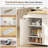 51" Rolling Kitchen Island Cart With Drop Leaf, Kitchen Island On Wheels With Trash Can Storage, Cabinets & Drawers, Spice Rack, Portable Kitchen Island Table With Storage For Modern Kitchens, White
