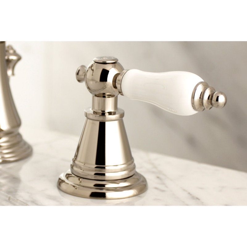 Robinet de salle de bain espacé Kingston, Nickel poli